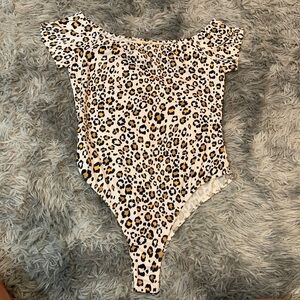 NWOT animal print bodysuit